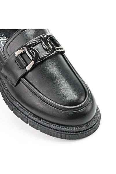 Tmall Women's casual shoes, Made of -leather, P1237, Black