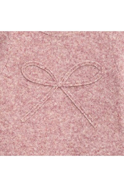 KİABİ Knitted Jumper with Decorative Bow Detail PINK