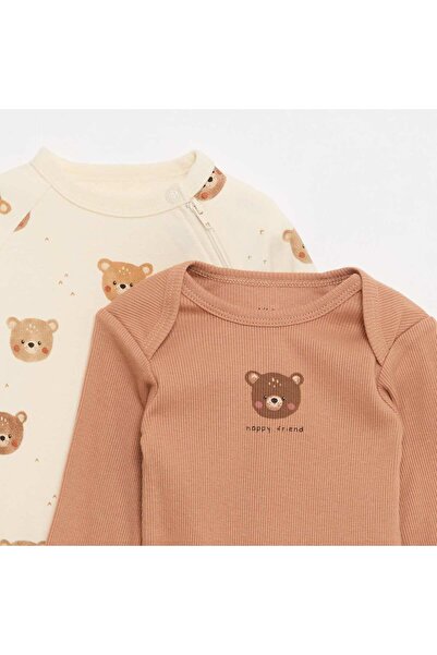 KİABİ Sleepsuit & Bodysuit Set WHITE