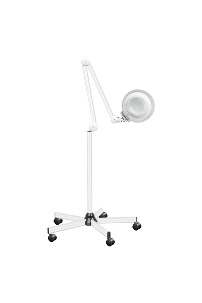 OEM LED Lamp with Professional Cosmetic Magnifier, 5x Magnification, Flexible Arm and Easy Movement with Wheels