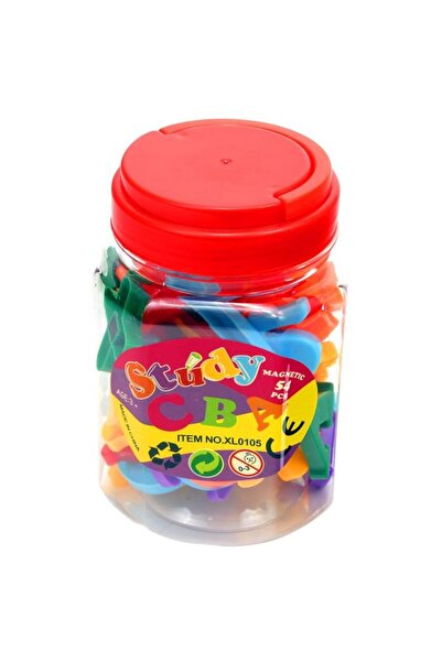 indiggo Educational Magnetic Set 54 Pieces with Letters, Numbers and Mathematical Signs, Children 3+