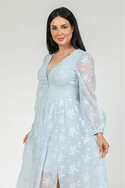 TREASUREISLAND Soft long lace dress