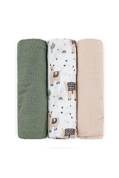 Petite&Mars Set 3 scutece, Petite&Mars, Din muselina de bambus, Hipoalergenice, 68 x 68 cm