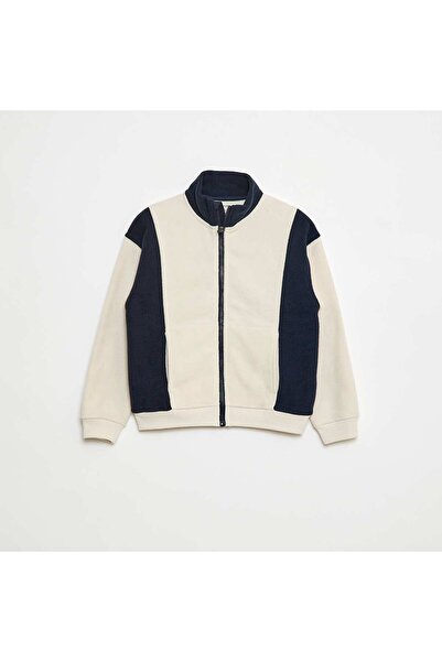 KİABİ سويت شيرت صوف فضفاض بيج