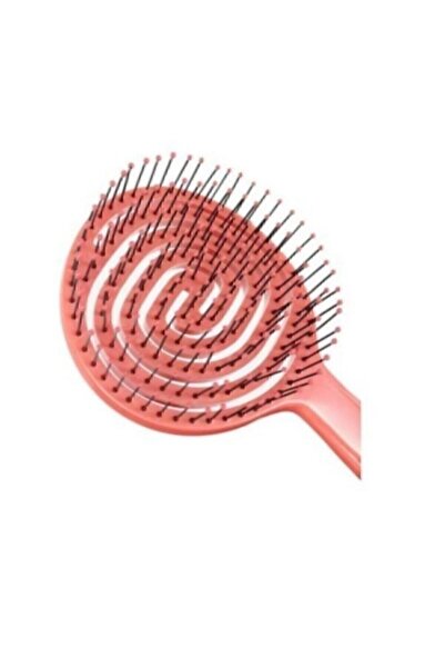 nascita Saç Fırçası ve Tarak Pembe ve Beyaz Pro Üç Boyutlu Oval Saç Fırçası 02 6011seri