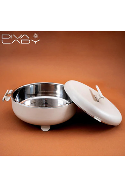 DIVA LADY Elegant food container from Diva Lady – modern design and luxurious ivory color – 5 liter capacity