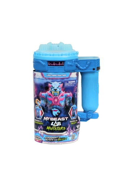 Moose Toys Mrbeast Lab Mutators S2 Mutation Chamber Lightning Panther