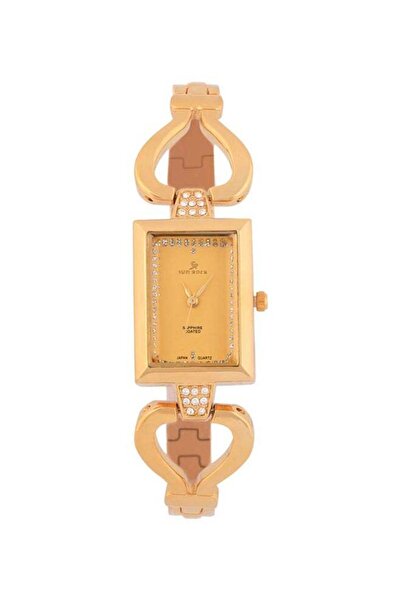 sunRock ساعة SUN ROCK النسائية التناظرية المصنوعة من الفولاذ المقاوم للصدأ SL044