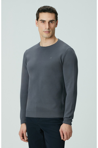 Network Antrasit Örgü Kazak