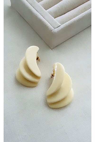 VNS Accessories Marka Model Tasarım Kemik Küpe ( 5 cm)