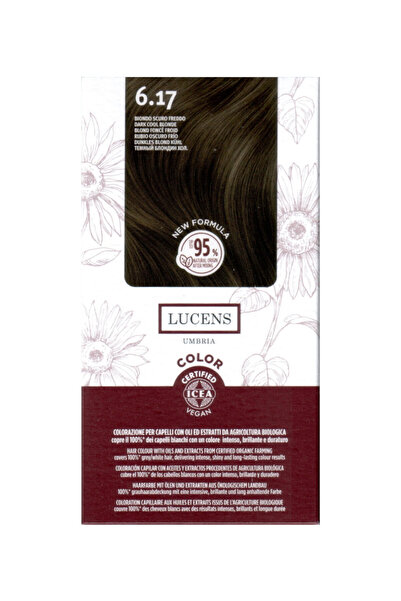 Lucens Umbria Ammonia-free hair dye Dark Blonde Cool 6.17