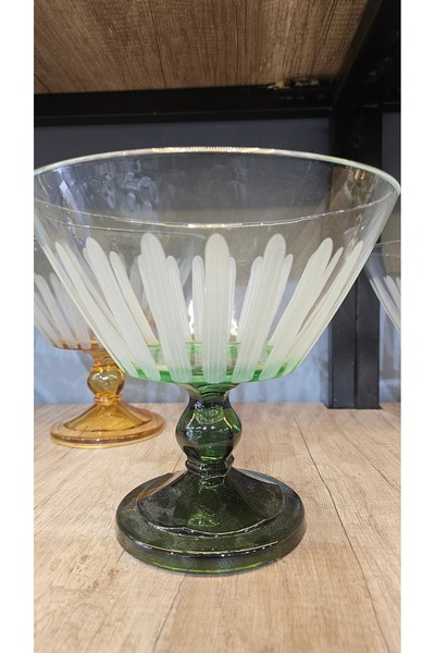 Turkish Store İstanbul Grape Green Footed Bowl