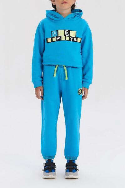 Nebbati BG Store Pantaloni de sport albaștri pentru băieți