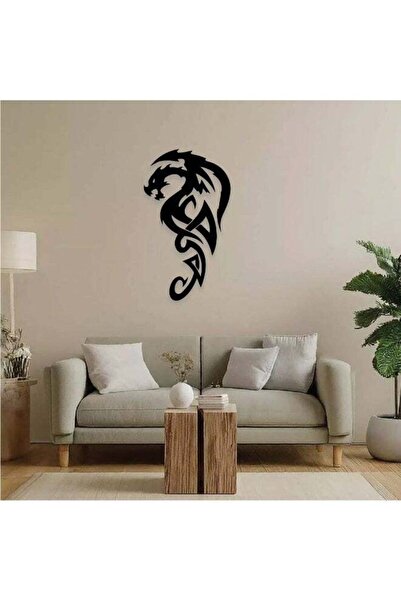 Story of candle Hikayat Candle Dragon Wall Art Painting - Black
