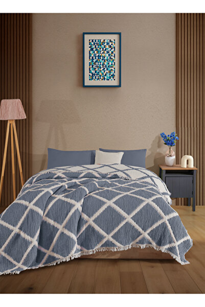 luxtex Double-Sided, Diamond Patterned, 5-Layer, Filled Muslin Blanket, Quilt, 220 X 240 cm