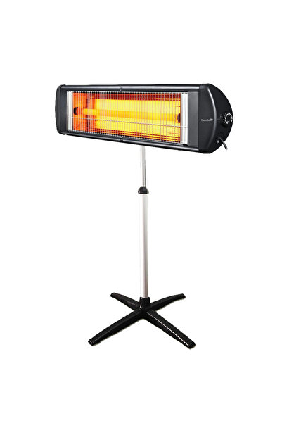 Hausberg Θερμαντικό σώμα υπερύθρων, 1 στοιχείο, μέγιστη ισχύς 2500w, ρυθμιζόμενος θερμοστάτης, μεταλλικό σώμα, μαύρο
