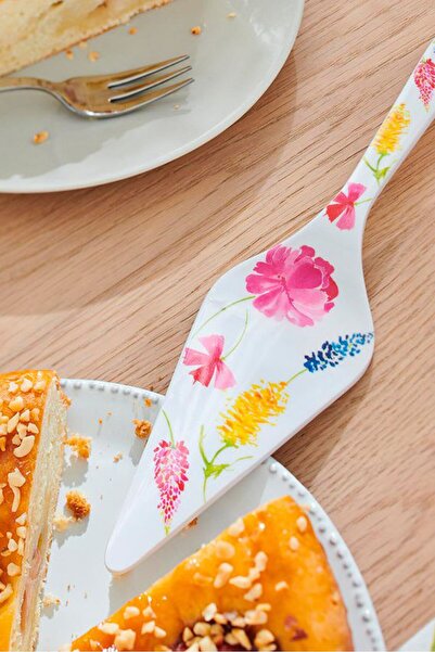 Tchibo Floral Print Cake Server, Multicolor