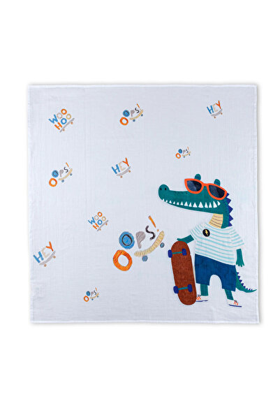 Plume Ceramic Home 100% Cotton Baby Muslin Blanket 95X95 - Set of 2 Blankets