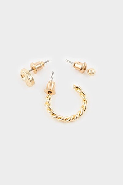 DeFacto Women's 6-Piece Gold Earrings G1253Axns