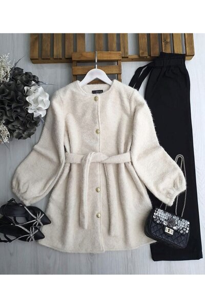 TrendParis معطف كشمير بحزام