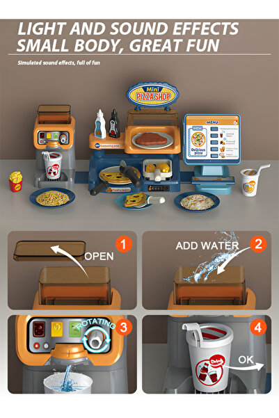 Genericer Children's cash register kitchen toy toys Girl's and Boy Game The best gifts for holidays birthdays