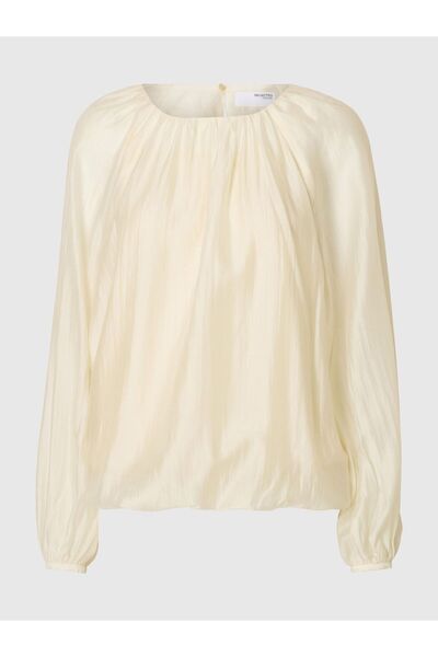 SELECTED Langarmbluse Semi-sheer