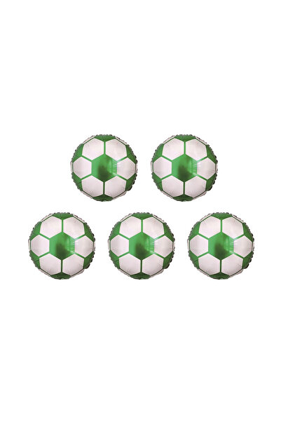 Mirific Party Set of 5 party foil balloons, green & white, 25 cm, football, PPLM0918