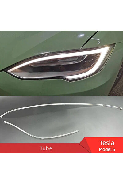 OEM Set fibra reparatie lumini de zi DRL far stanga Tesla Model S 2017-2023 -...