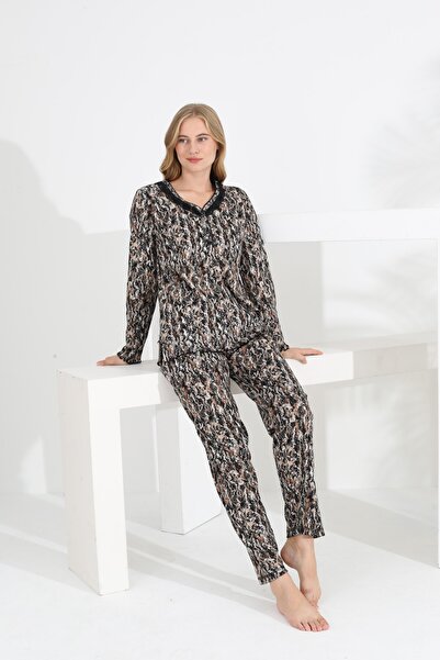 Etoile Σετ γυναικεία πιτζάμα με μακριά μανίκια Angelique 100% βαμβάκι 21519