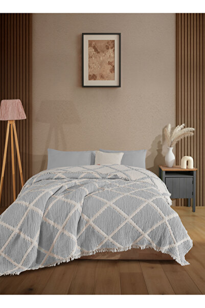 luxtex Double-Sided, Diamond Patterned, 5-Layer, Filled Muslin Blanket, Quilt, 220 X 240 cm