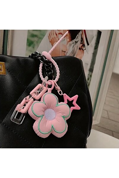 Accessories Hei Pink Floral Cute Star Charml Women's Accessory Keychain