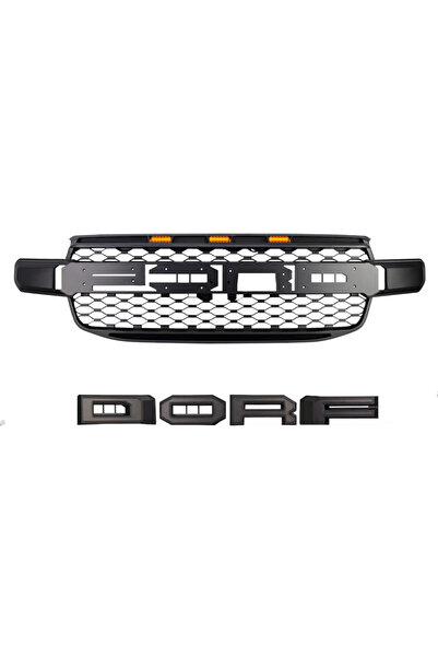 OEM Grila radiator Raptor Style negru mat cu leduri portocalii, Ford Ranger T...