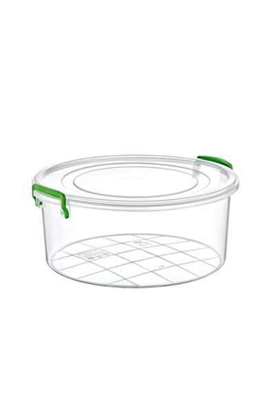 URZ GRUP صندوق تخزين دائري سعة 4 لتر