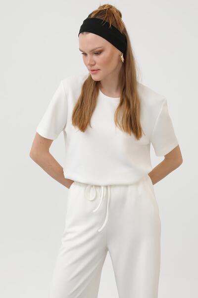 Soul Women's Basic Tracksuit Set - 32155Tks - Ecru