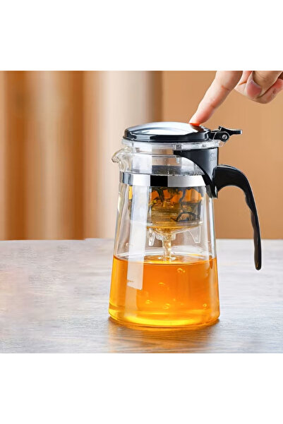 URZ GRUP Automatic Press Teapot 900 ml