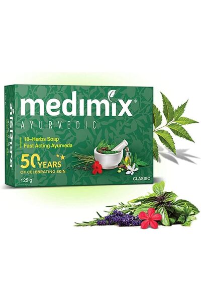 Medimix Ayurvedic Handmade Herbal Soap 18 Herbs 125g - Pack of 5