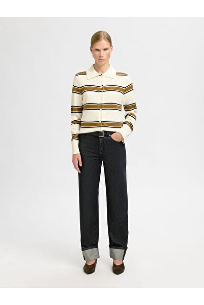 SELECTED Langarm-Poloshirt 100% Merinowoll