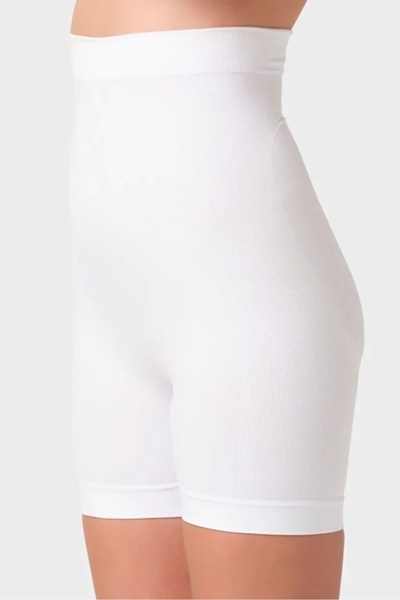SİA LESS Women's Combed Cotton Slimming Corset Shorts