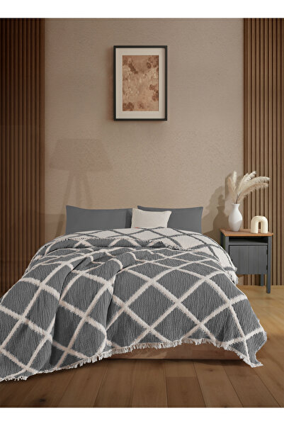 luxtex Double-Sided, Diamond Patterned, 5-Layer, Filled Muslin Blanket, Quilt, 220 X 240 cm