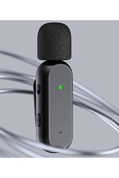 comse Iphone Ve Android Uyumlu TEK li Kablosuz K60 Yaka Mikrofonu Şarj Kutulu Gürültü Azaltma Özelikli