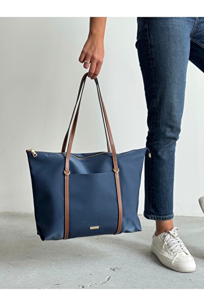 KIRASE Women's Striped Shopperr Model Hand and Shoulder Bag