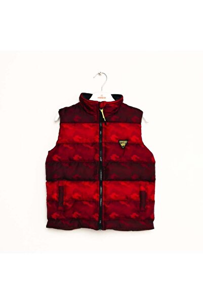 NANİCA Boy's Camouflage Patterned Puffer Vest 6-16 Years Old
