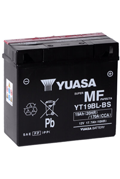 Yuasa motorcycle battery AGM 12V 19Ah (YT19BL-BS)