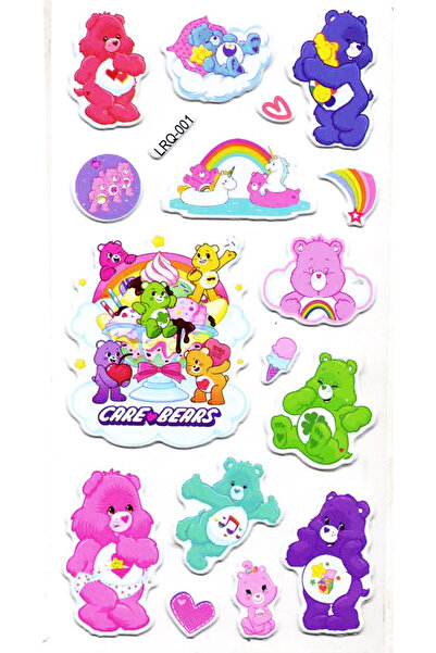 Limmy ملصق ملصق منقوش (LRQ001)-18x9 سم- دببة ملونة لطيفة