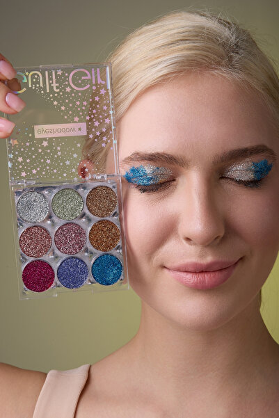 GulFlower 9'Lu Glitter Göz Farı