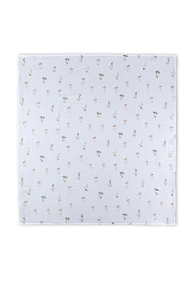 Plume Ceramic Home 100% Cotton Baby Muslin Blanket 95X95 - Set of 2 Blankets