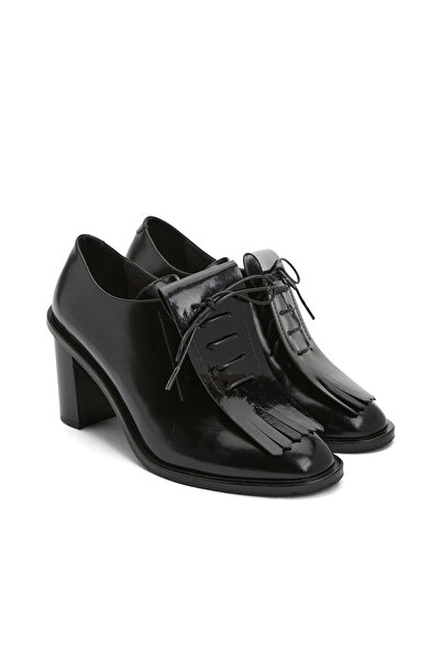 Network George Hogg for Siyah Kadın Rugan Deri Ayakkabı