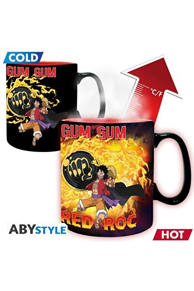 ABYstyle كوب ون بيس متغير الحرارة 460 مل لوفي ضد كايدو