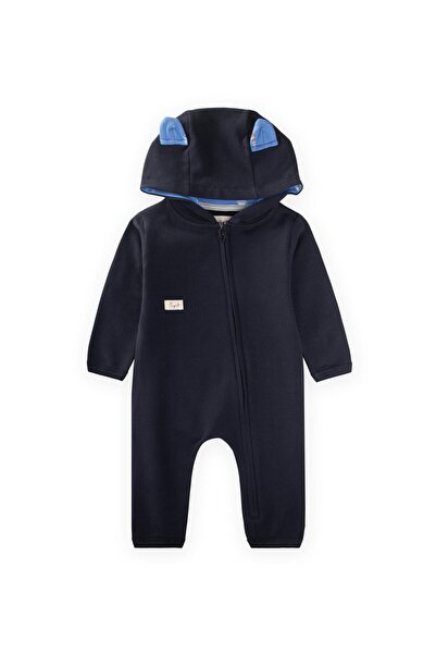 Cigit Zippered Jumpsuit 0-3 Years Anthracite