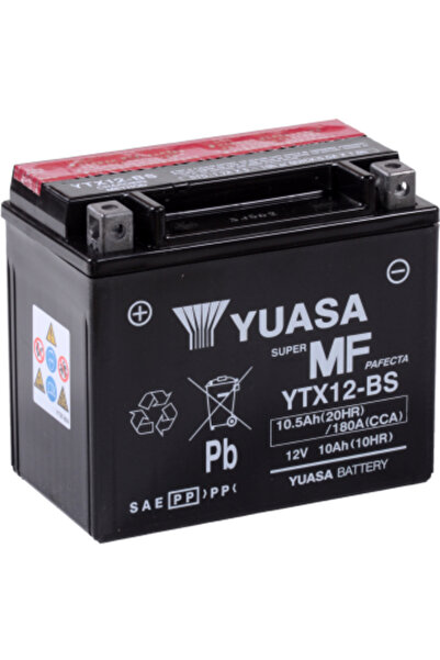 Yuasa Motorcycle battery AGM 12V 10Ah (YTX12-BS)